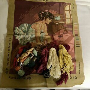 Royal Paris Tapestry Canvas 14210 Cours De Danse Ballerina Dancer Yarn